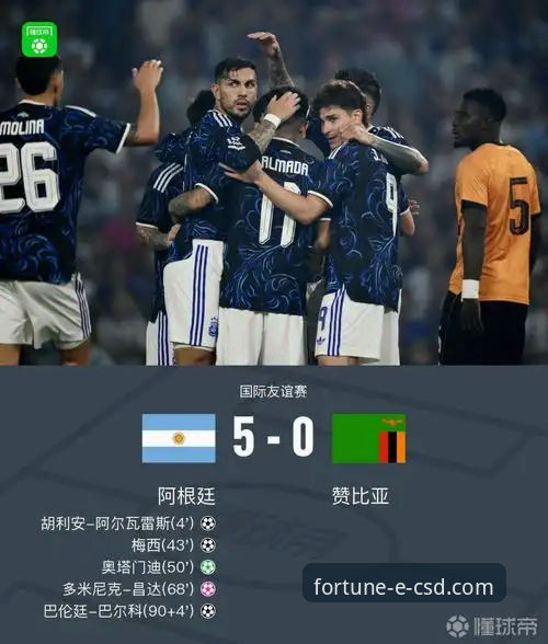 阿根廷5-0大胜赞比亚 vs 财神到平台赛事观感：技术流与数据控的全面评测